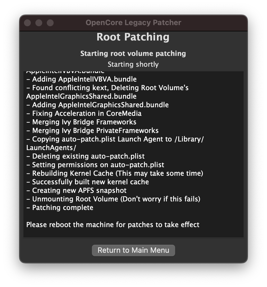 OCLP-GUI-Root-Patch-Finished